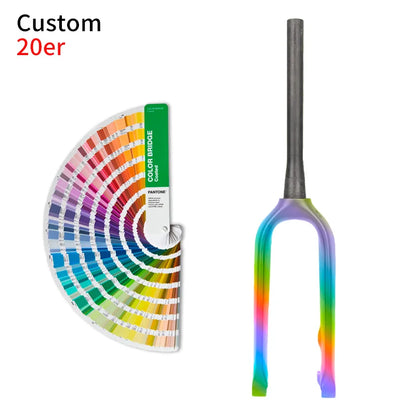 Lightweight Carbon Fiber MTB Rigid Fork 20er 24er Customizable Color 28.6mm Bicycle Front Fork