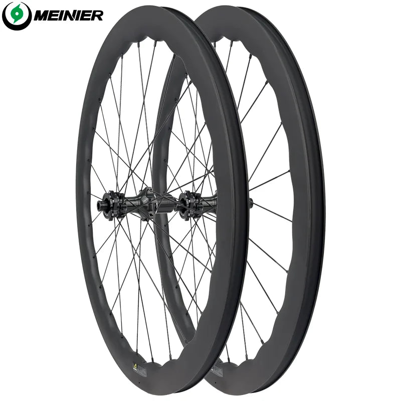700C Carbon Road Bike Wheelset 55mm Rim Depth Disc Brake Lightweight Racing Wheels for Road Bikes