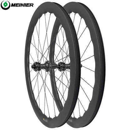 700C Carbon Road Bike Wheelset 55mm Rim Depth Disc Brake Lightweight Racing Wheels for Road Bikes