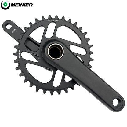 MTB Crankset 34T 7075 Alloy 138mm 143mm for Childrens 20er Bike Durable Bicycle Crank