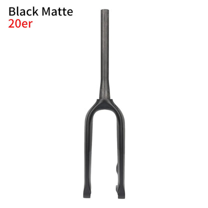 Lightweight Carbon Fiber MTB Rigid Fork 20er 24er Customizable Color 28.6mm Bicycle Front Fork