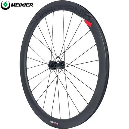 Durable Carbon Gravel Wheelset 700C 24 Hole Disc Brake Road Bike Wheel Set  Gravel Bike Clincher Width 31mm