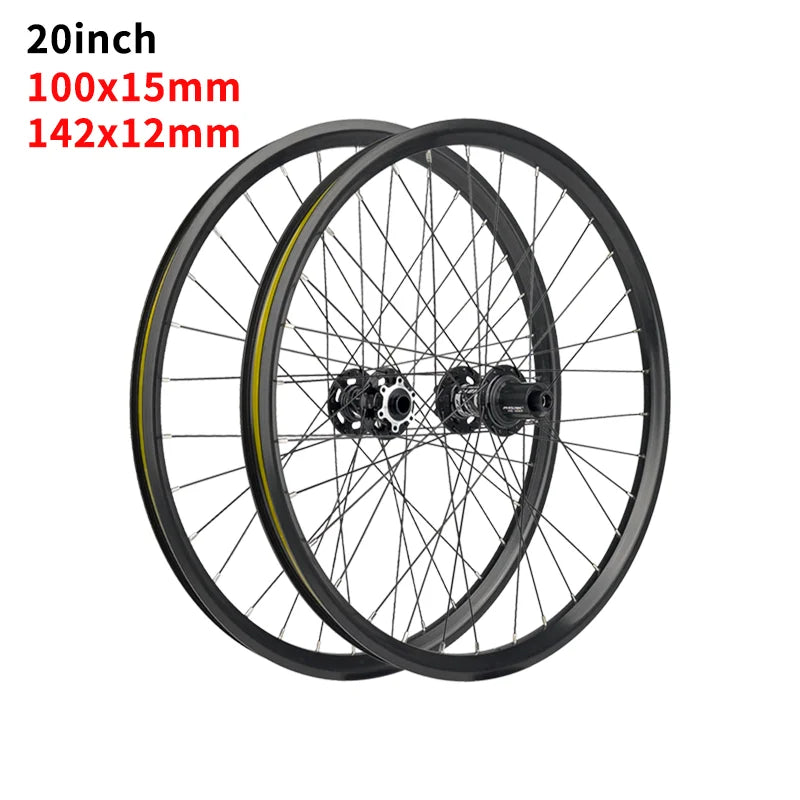 Durable Kids Bike Wheels 20er 24er 32 Hole Disc Brake Aluminum Alloy MTB Wheelset for Cycling