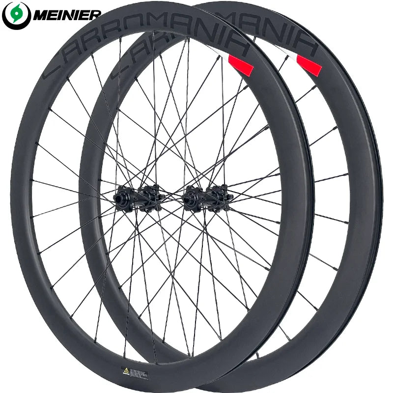 Durable Carbon Gravel Wheelset 700C 24 Hole Disc Brake Road Bike Wheel Set  Gravel Bike Clincher Width 31mm
