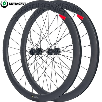 Durable Carbon Gravel Wheelset 700C 24 Hole Disc Brake Road Bike Wheel Set  Gravel Bike Clincher Width 31mm