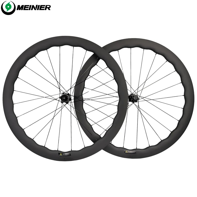 700C Carbon Road Bike Wheelset 55mm Rim Depth Disc Brake Lightweight Racing Wheels for Road Bikes