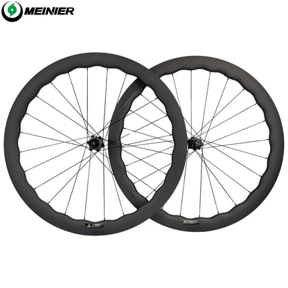 700C Carbon Road Bike Wheelset 55mm Rim Depth Disc Brake Lightweight Racing Wheels for Road Bikes