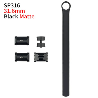 27.2mm/31.6mm Bicycle Seat Post MTB Road Bike Seatpost Super Light Seatpost Carbon Customizable Length