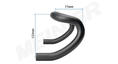 Lightweight Carbon Fiber Track Bike Handlebar 31.8MM Drop Bar for Road Bicycle High Performance