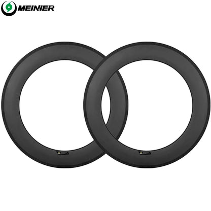 700C Full Carbonr Track  Bike Wheel Rims 23mm Wide 88mm Clincher Bicycle Rims Carbon Wheelset
