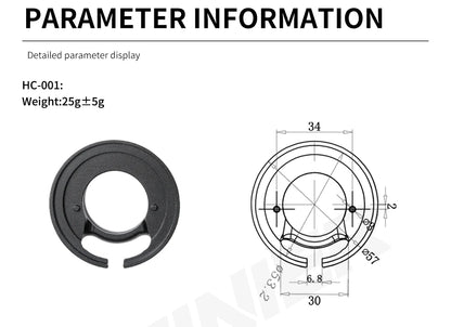 Aluminum Alloy Bike Headset Cap Cover 57mm/44.5mm for Front Fork Headset Cap Bicycle Accessories