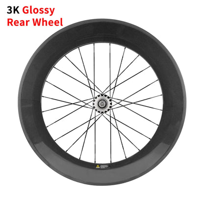 Carbon Racing Bike Wheels Front 88MM Rear 88MM Rim Brake Track Bike Wheels 700c