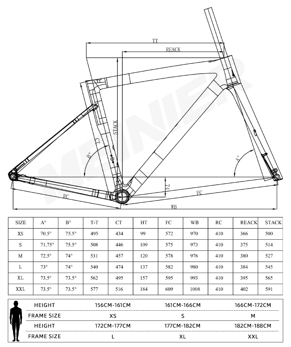 High Performance Carbon Road Bike Frameset BSA UDH 142x12mm Hub Disc Brake Lightweight for Racing Bike