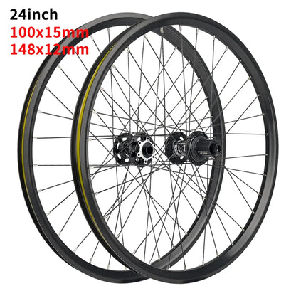Durable Kids Bike Wheels 20er 24er 32 Hole Disc Brake Aluminum Alloy MTB Wheelset for Cycling