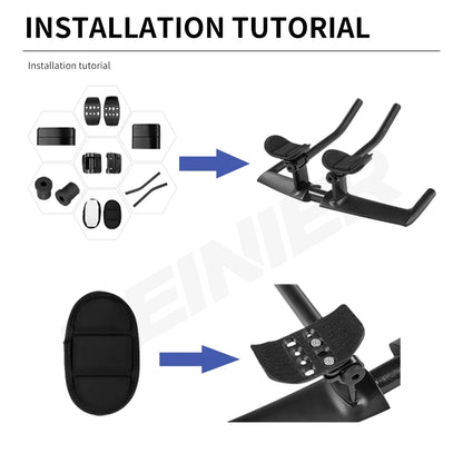 High Quality Carbon TT Handlebar 31.8mm Aero Bars TT Handlebar Rest Bar for Road Bikes