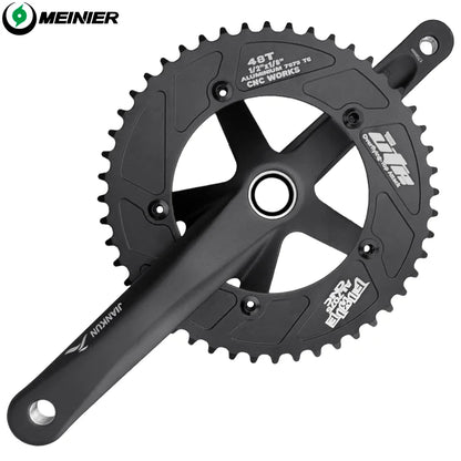 Aluminum Alloy Track Bike Crankset Chainring Diameter 170mm 48T Road Bike Crank Set for Racing Bike