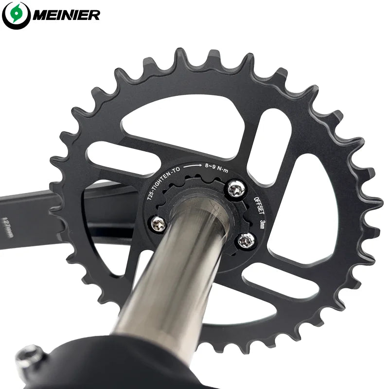 MTB Crankset 34T 7075 Alloy 138mm 143mm for Childrens 20er Bike Durable Bicycle Crank