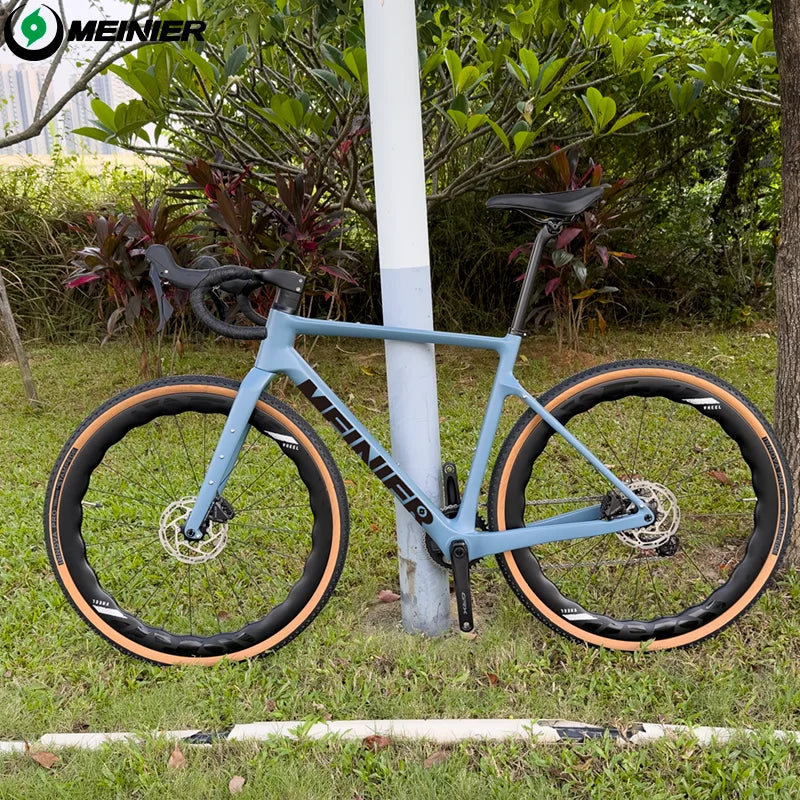 NEW Carbon Gravel Frame Flat Mount Disc Brake 700C*47C Threaded BSA Internal Cable Gravel Bicycle Frameset Road Bike