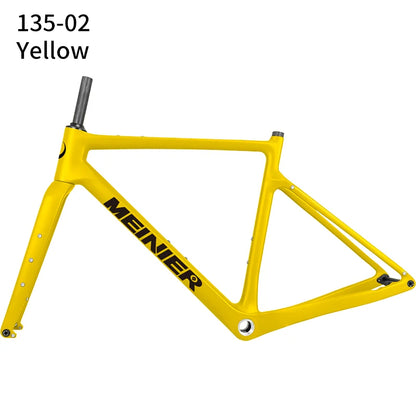 NEW Carbon Gravel Frame Flat Mount Disc Brake 700C*47C Threaded BSA Internal Cable Gravel Bicycle Frameset Road Bike