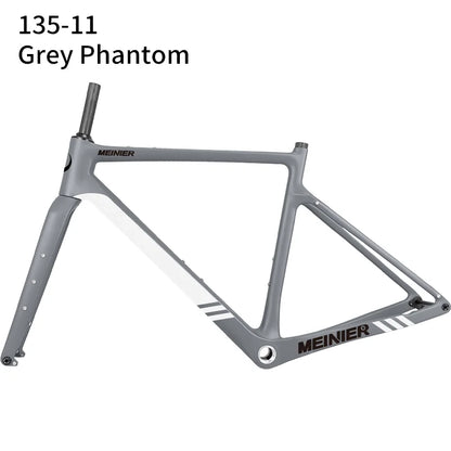 NEW Carbon Gravel Frame Flat Mount Disc Brake 700C*47C Threaded BSA Internal Cable Gravel Bicycle Frameset Road Bike