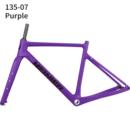 NEW Carbon Gravel Frame Flat Mount Disc Brake 700C*47C Threaded BSA Internal Cable Gravel Bicycle Frameset Road Bike