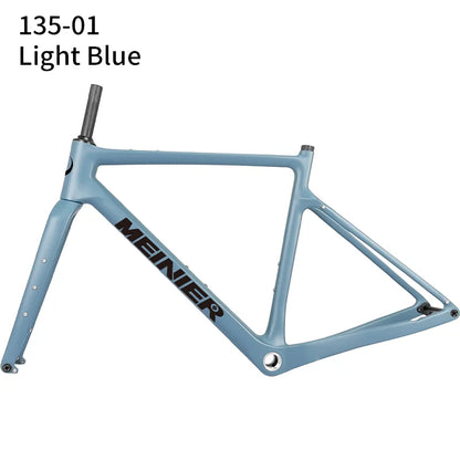NEW Carbon Gravel Frame Flat Mount Disc Brake 700C*47C Threaded BSA Internal Cable Gravel Bicycle Frameset Road Bike