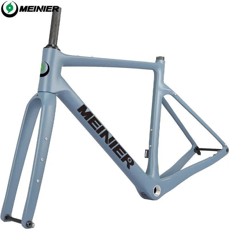 NEW Carbon Gravel Frame Flat Mount Disc Brake 700C*47C Threaded BSA Internal Cable Gravel Bicycle Frameset Road Bike