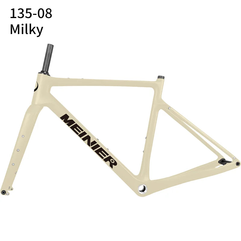 NEW Carbon Gravel Frame Flat Mount Disc Brake 700C*47C Threaded BSA Internal Cable Gravel Bicycle Frameset Road Bike