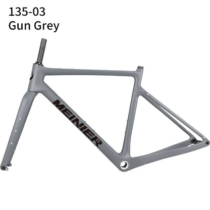 NEW Carbon Gravel Frame Flat Mount Disc Brake 700C*47C Threaded BSA Internal Cable Gravel Bicycle Frameset Road Bike