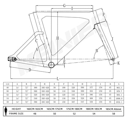 Carbon Track Bike Frame Carbon Fiber Fixed Gear Frameset TR046  Carbon Frame with Fork Seatpost
