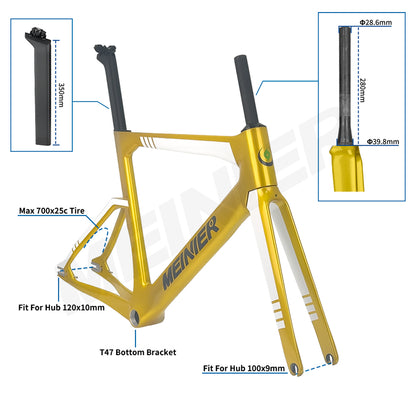 Carbon Track Bike Frame Carbon Fiber Fixed Gear Frameset TR046  Carbon Frame with Fork Seatpost