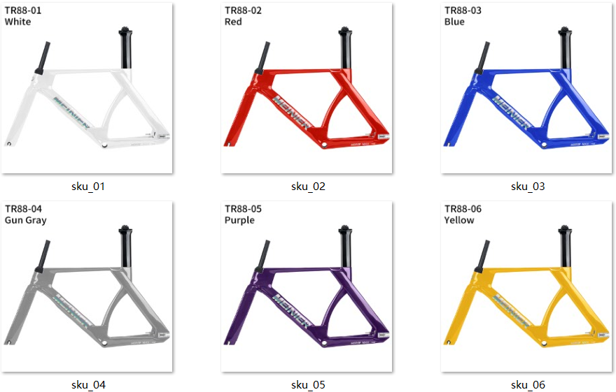 TR88 3K Finish Carbon Track Frame set BSA Bottom Bracket Max 28c Tires Racing Frame Single Speed