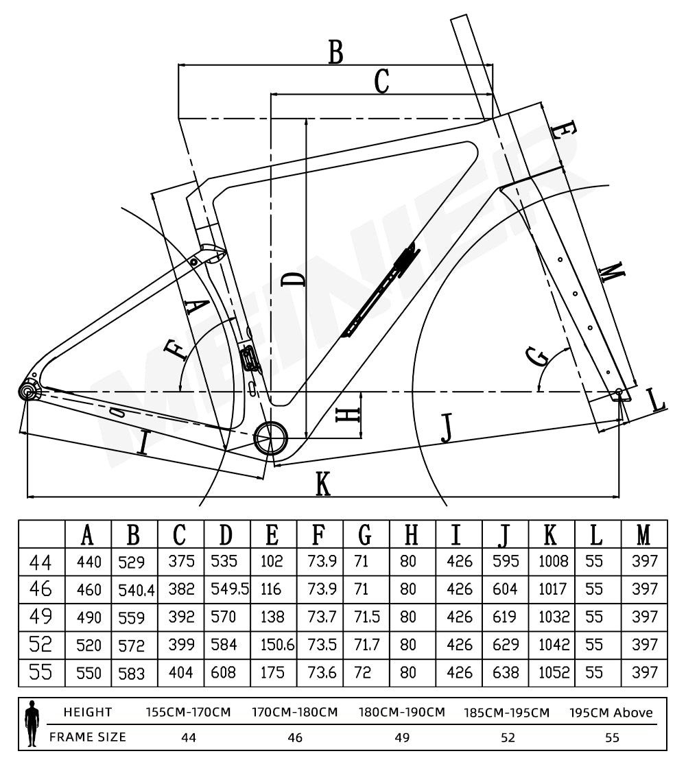 Nouveau cadre de vélo gravel en carbone, fixation plate, freins à disque, dimensions 700C*47C, filetage BSA, câblage interne, compatible avec vélos gravel et de route. 