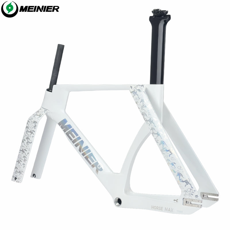 New TR88 Carbon Fixed Gear Frame Single Speed High Performance Track Frameset Max 700Cx28C Tire