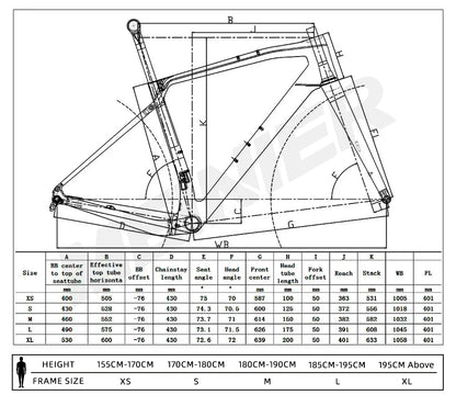 T1000 Carbon Gravel Frame 700C*47C T47 Flat Mount Disc Brake Gravel Bicycle Frameset Road Bike Frame Cyclocross Bike