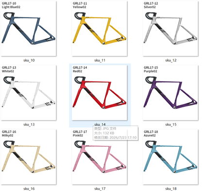 MEINIER GRL17 Gravel Frame Carbon Disc Brake Max Tire 700x57C Tool Box Custom Colors Road Bike Frame Lightweight Adventure