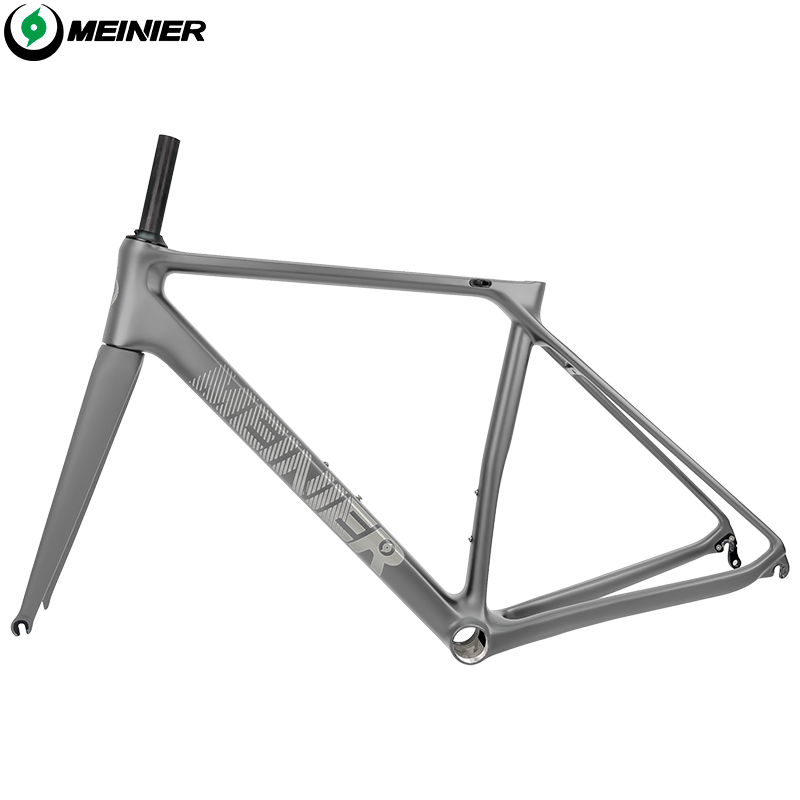 Customized Color Carbon Bike Frames for Road Bicycles Road Frame T1000 Carbon Fibre  700C V-Brake