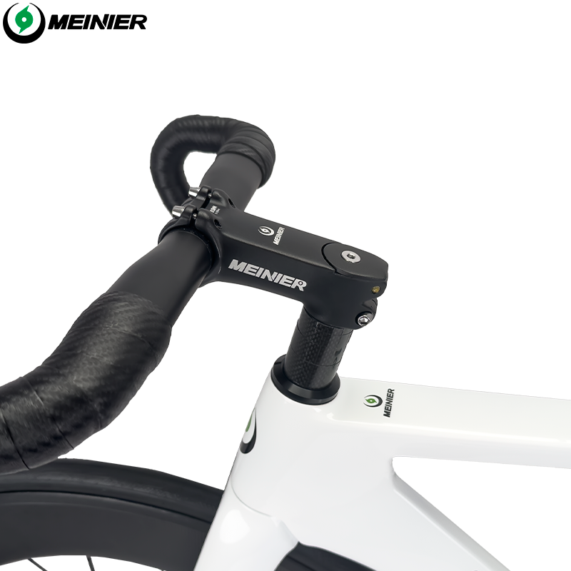 MEINIER 700C Fixed Gear Carbon Track Bike Single Speed Bicycle with Carbon Fiber Wheels 48T Crankeset for Racing