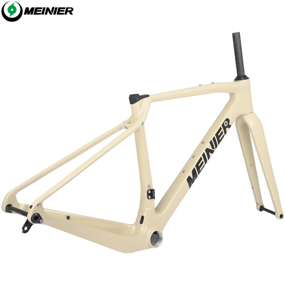 Lightweight Carbon Gravel Bike Frame 700Cx47C Max Tire 142x12mm Axle Disc Brake Cyclocross Frame