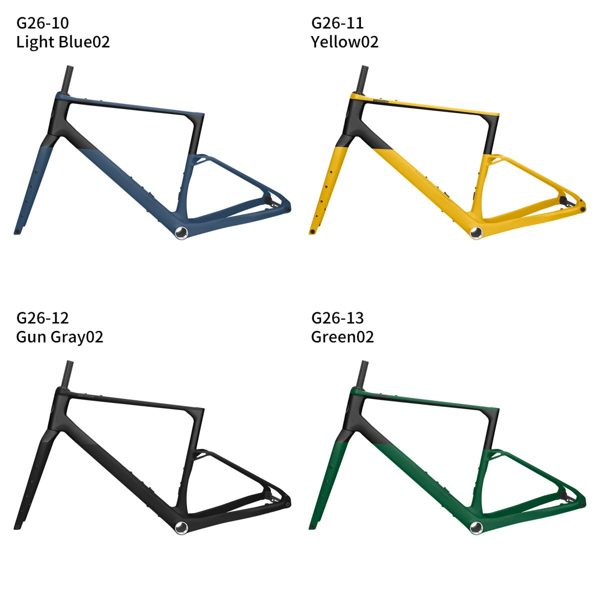 G26 Carbon Gravel Frameset with Full Carbon Fiber Storage Tool Box Cyclocross Frameset Max Tire 700Cx50C Disc Brake