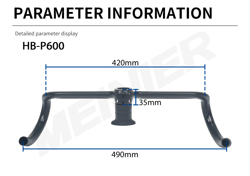 Full Carbon Gravel Bike Handlebar Integrated Drop Bar Fully Hidden Cable Original Bicycle Handlebar for Gravel Road Bike