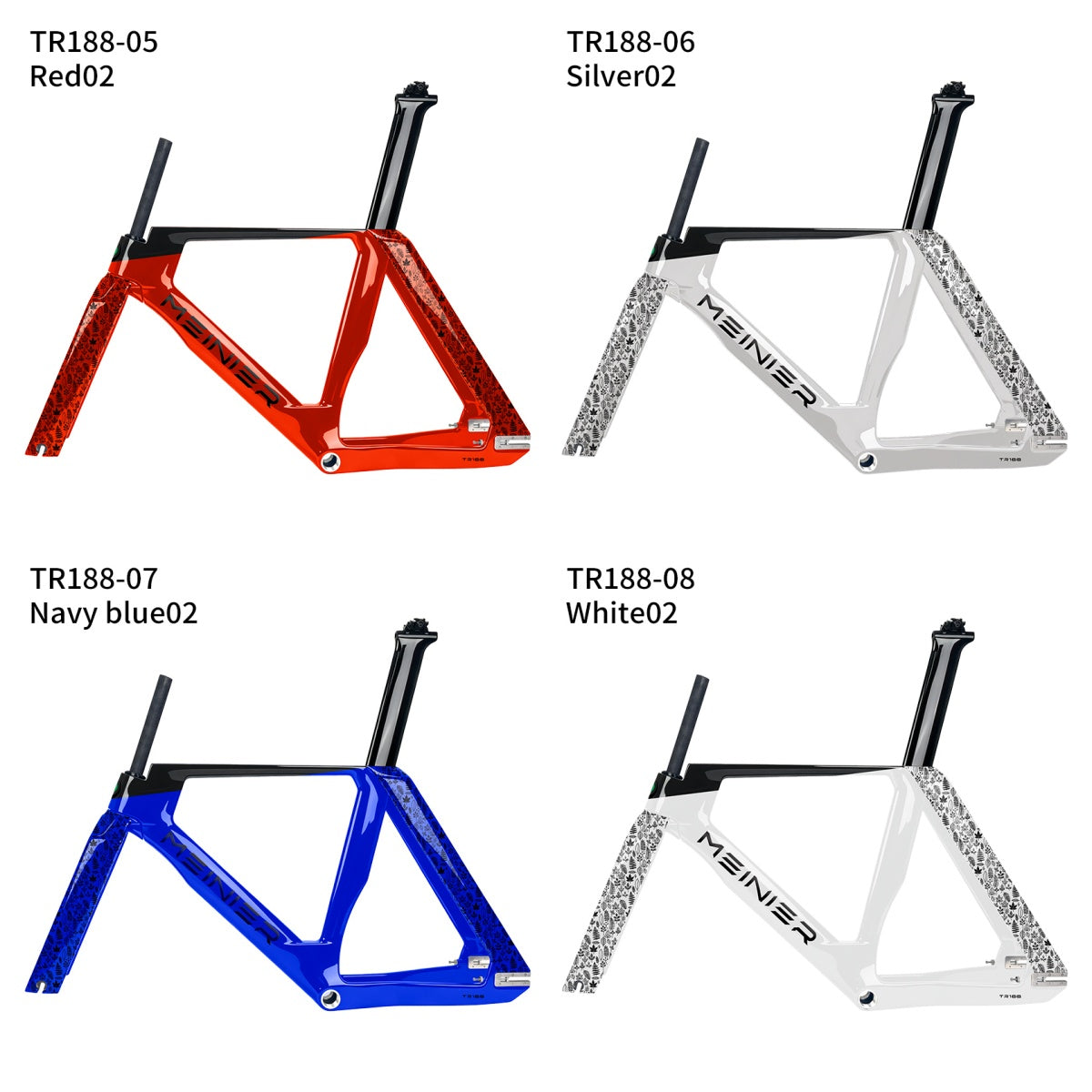 Full carbon Track Bike Frame Fork Seatpost Fixed gear UD matt Fork 700C