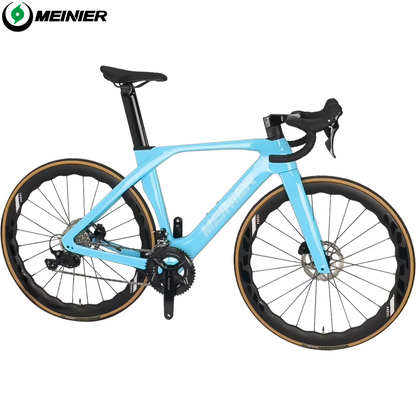 High Qulity Carbon Fiber Road Bike T47 Bottom Bracket 47/50/52/54/56/58cm Disc Carbon  Racing Bike for Men and Women