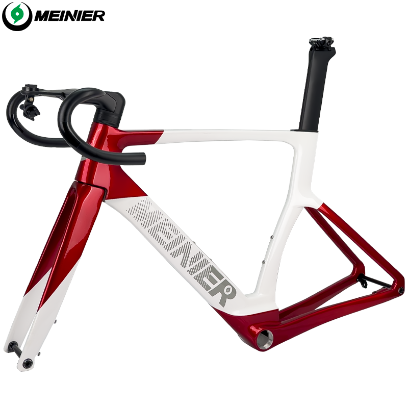 Road Carbon Frameset 700C Racing Bike Frame with 142x12mm Hub Disc Brake Lightweight Aero Design