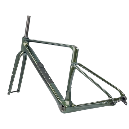 TY138 Chameleon Color Carbon Gravel Frameset with Tool Box UDH Hanger T47 Bottom Bracket Cyclocross Frame