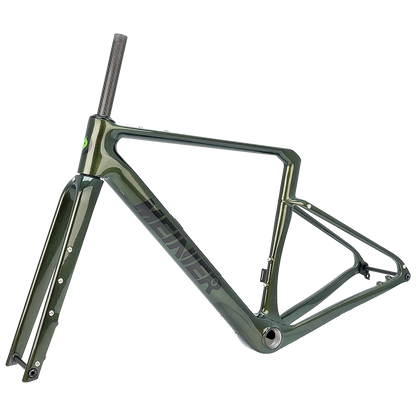 TY138 Chameleon Color Carbon Gravel Frameset with Tool Box UDH Hanger T47 Bottom Bracket Cyclocross Frame