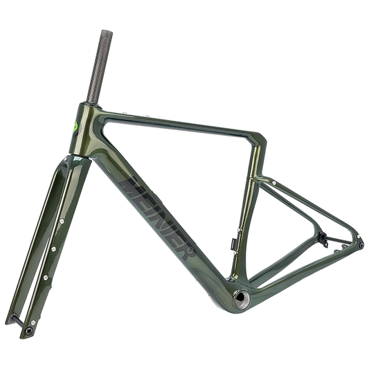 TY138 Chameleon Color Carbon Gravel Frameset with Tool Box UDH Hanger T47 Bottom Bracket Cyclocross Frame