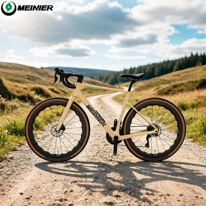 GRL615 Plus Full Carbon Gravel Road Bike 105 R7170 Di2 2x12S Full Internal Cable Routing Carbon Fiber Frame All Road Bicycle