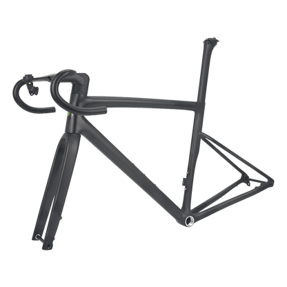 Lightweight Carbon Road Bike Frame with Integrated Handlebar Carbon Bike Frameset UDH Hanger Max 32C Tire for Road Bicycles