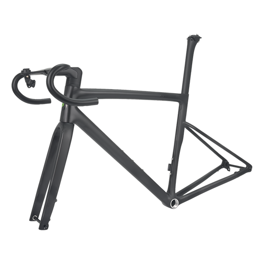 Lightweight Carbon Road Bike Frame with Integrated Handlebar Carbon Bike Frameset UDH Hanger Max 32C Tire for Road Bicycles